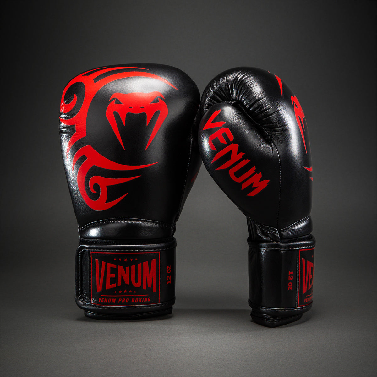 Venum Giant 2.0 Mike Tyson Pro Boxing Gloves - Black/Red - Bag included
