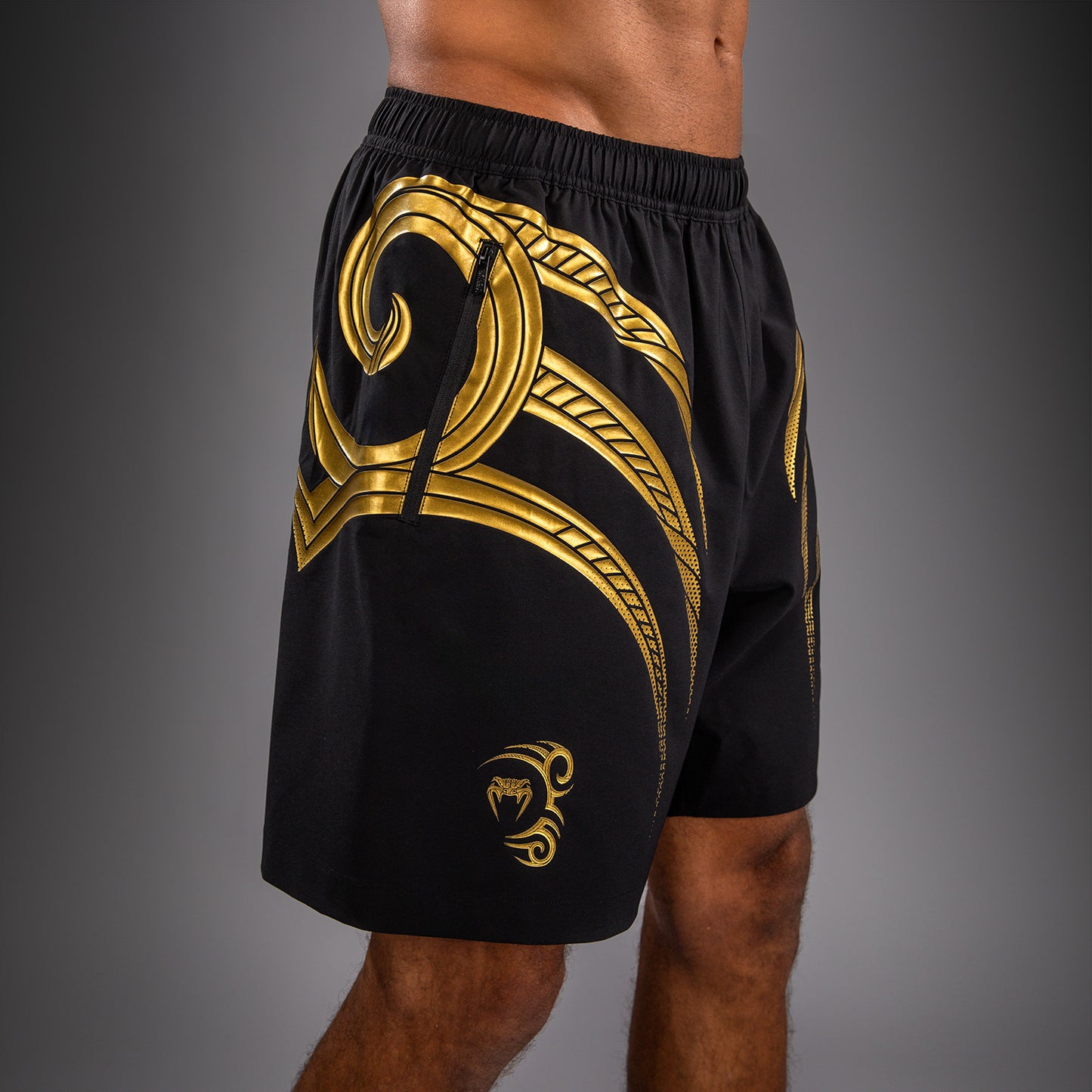 Venum x Mike Tyson Tiger Training Shorts - Black/Gold