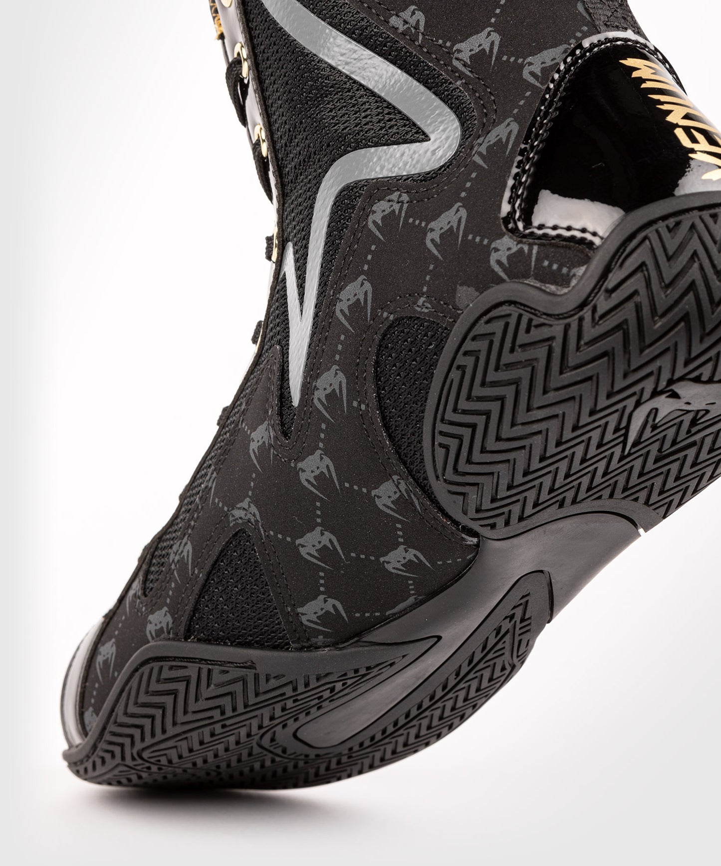 Venum Elite Evo Monogram Boxing Shoes – Black