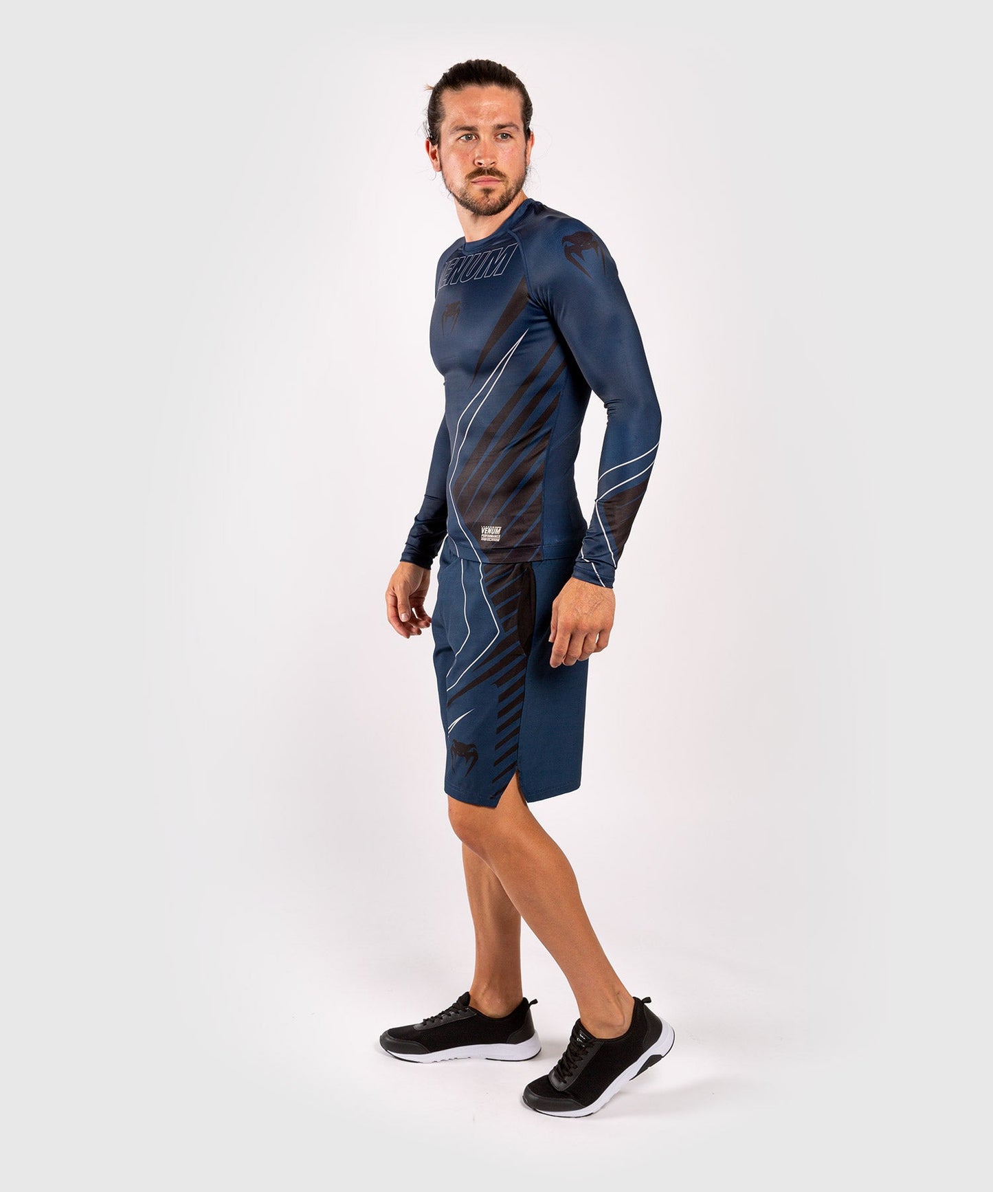 Venum Contender 5.0 Rashguard - Long sleeves - Navy/Sand