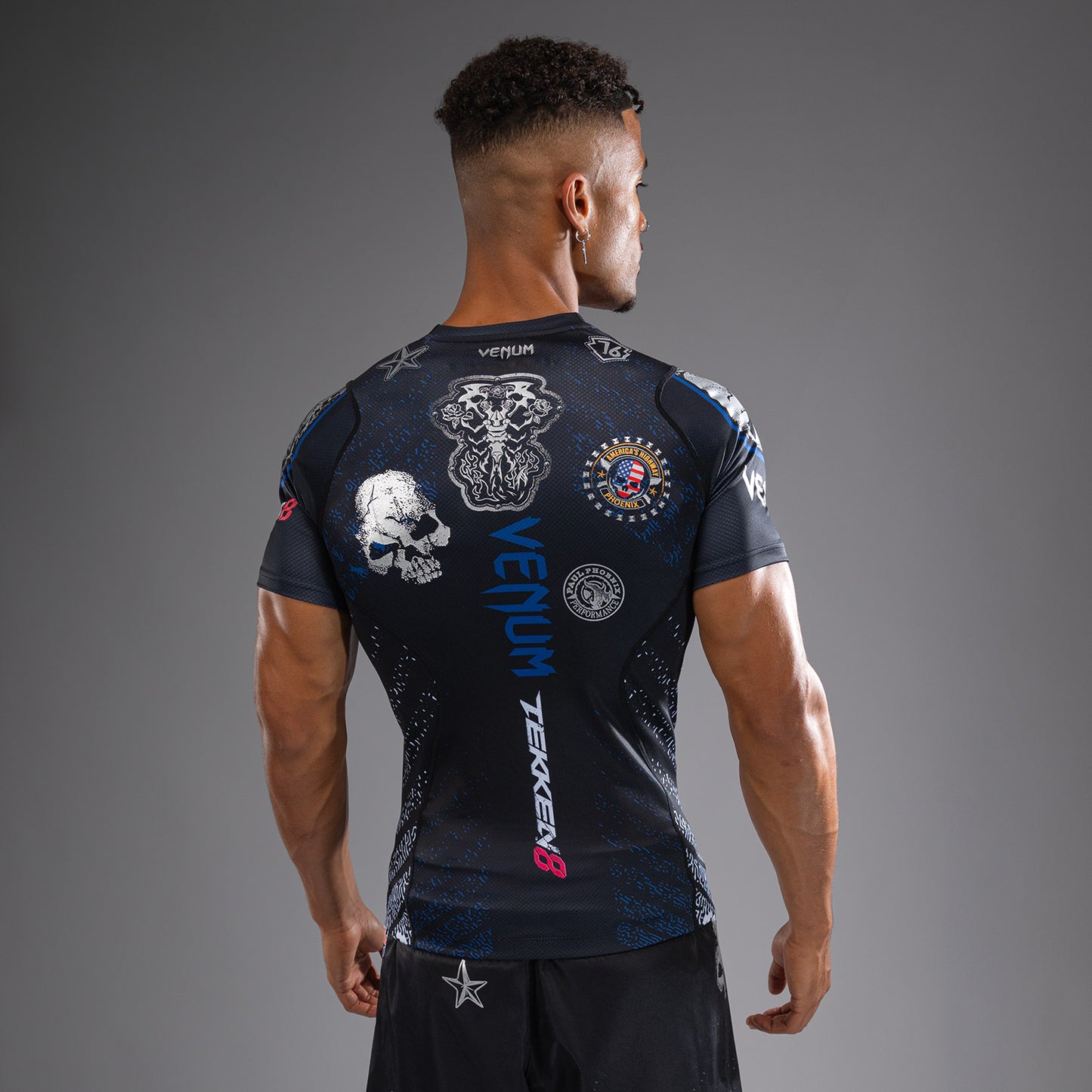 Venum x TEKKEN 8 - Paul Phoenix Rashguard - Black/Blue