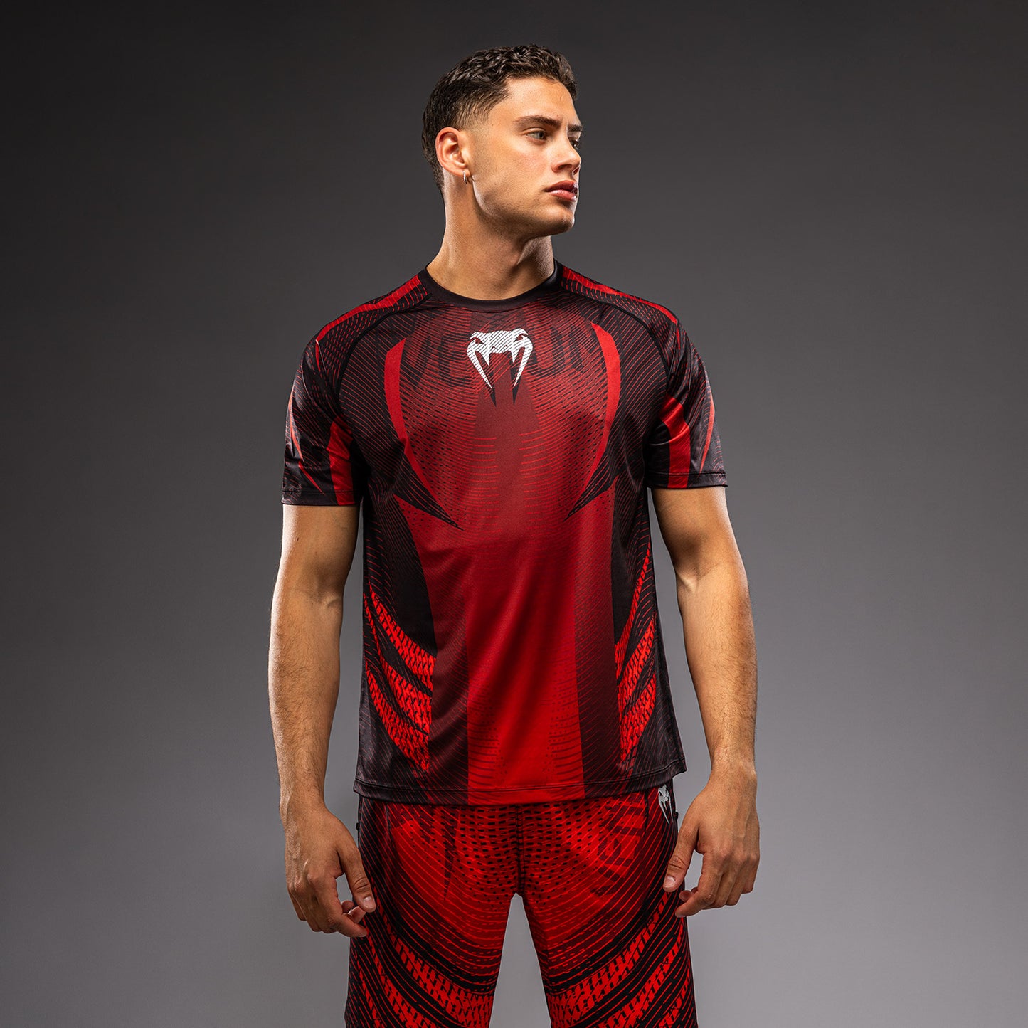 Venum Galactic 3.0 Dry Tech T-Shirt - Red/Silver