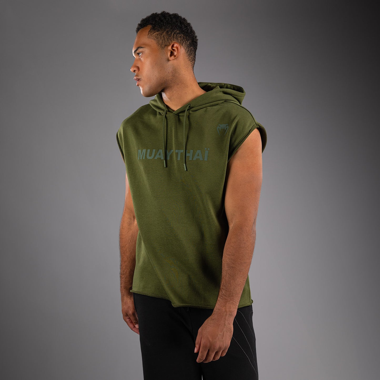 Venum Muay Thai VT Sleeveless Hoodie - Military Green