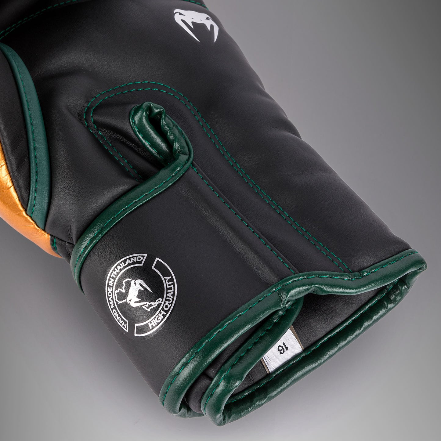 Venum Elite Boxing Gloves - Green/Bronze/Silver