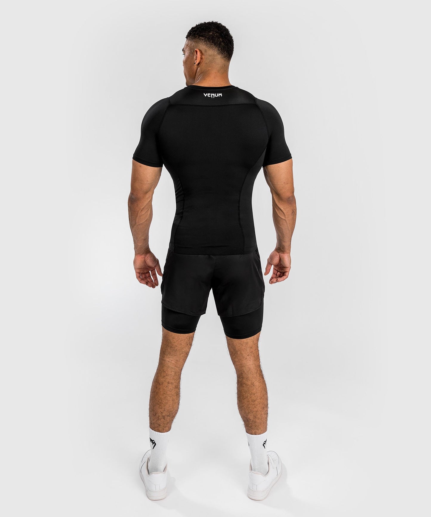 Venum Attack Men's Short Sleeve Rashguard - Black/Grey