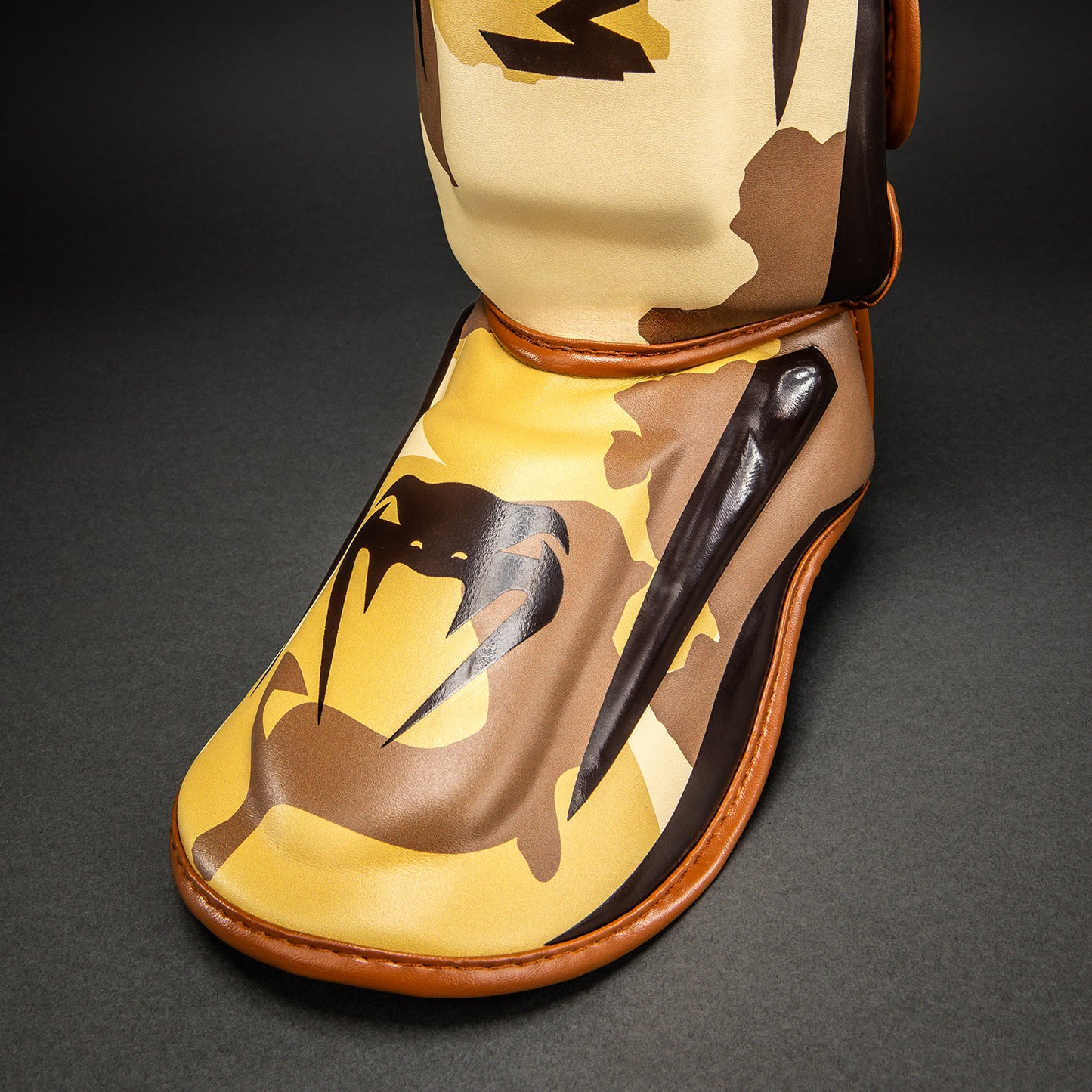 Venum Elite Camo Shin Guards - Light Beige/Brown