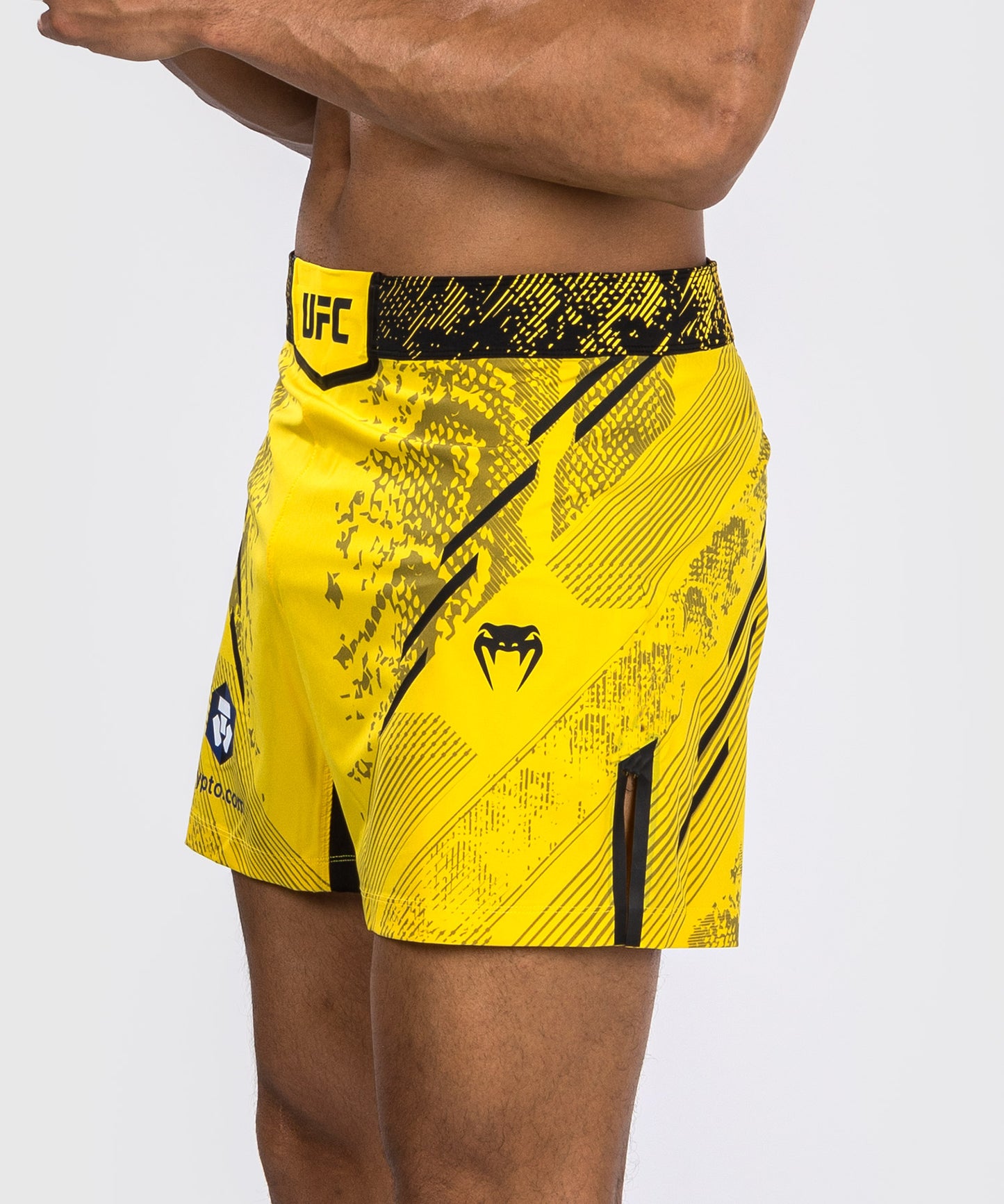 UFC Adrenaline by Venum Authentic Fight Night Men's Fight Short - Short Fit - Yellow