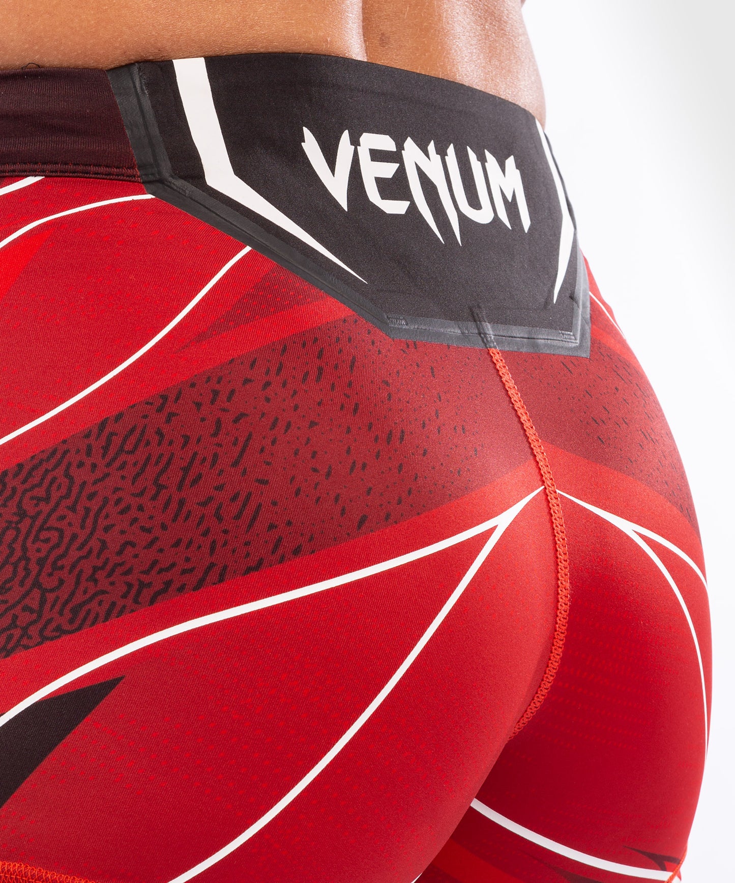 UFC Venum Authentic Fight Night Women's Vale Tudo Shorts - Short Fit - Red