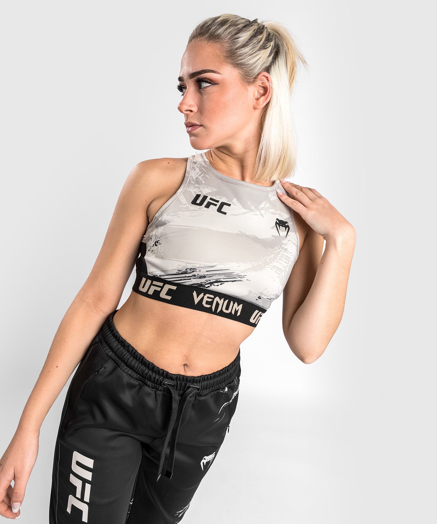 UFC Venum Authentic Fight Week Women’s 2.0 Weigh-in Bra - Sand/Black