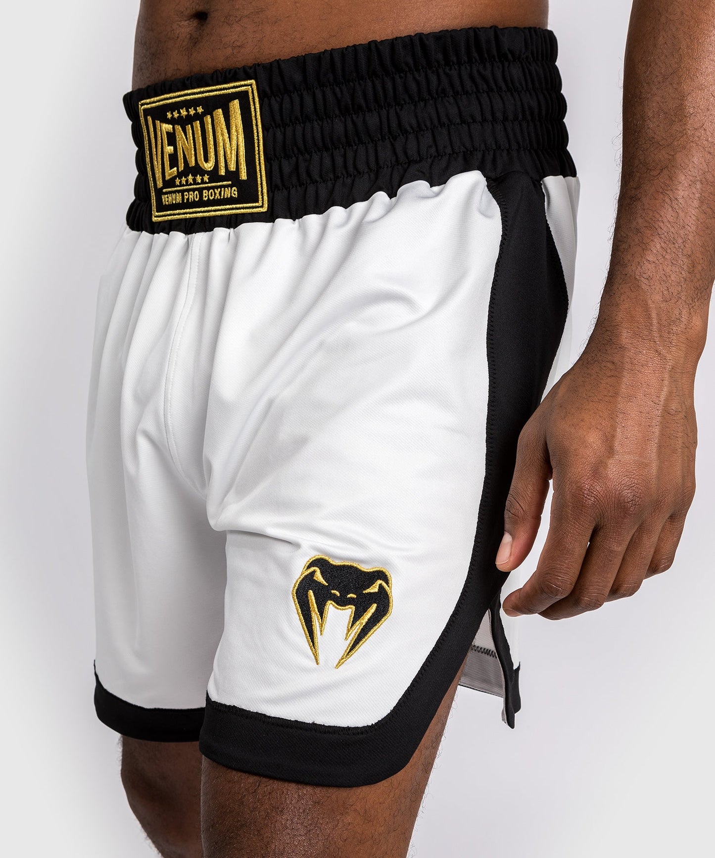 Venum Classic Boxing Shorts - White/Black