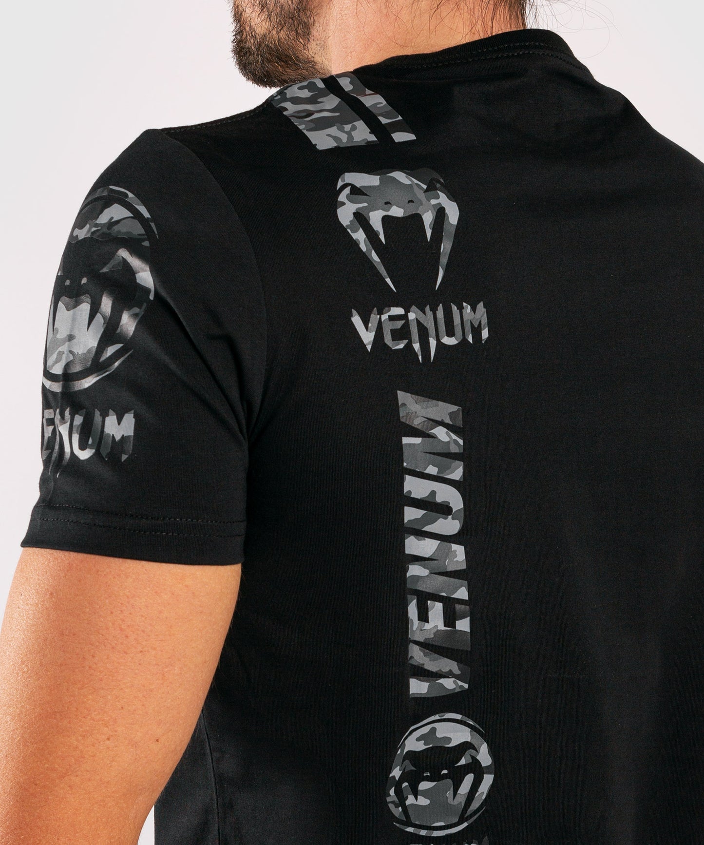 Venum Logos T-Shirt - Black/Urban camo