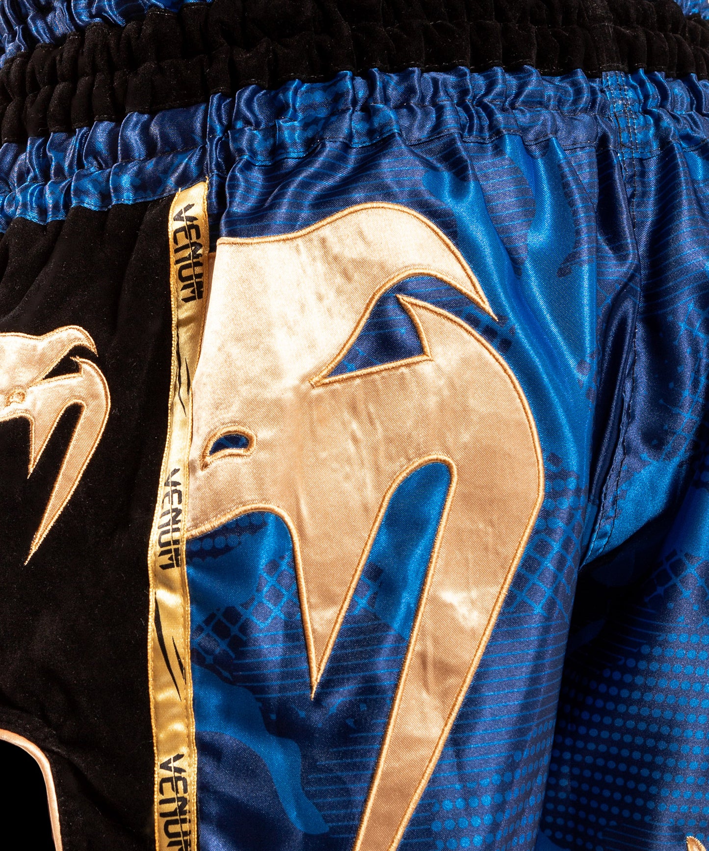 Venum Giant Camo Muay Thai Shorts - Blue/Gold