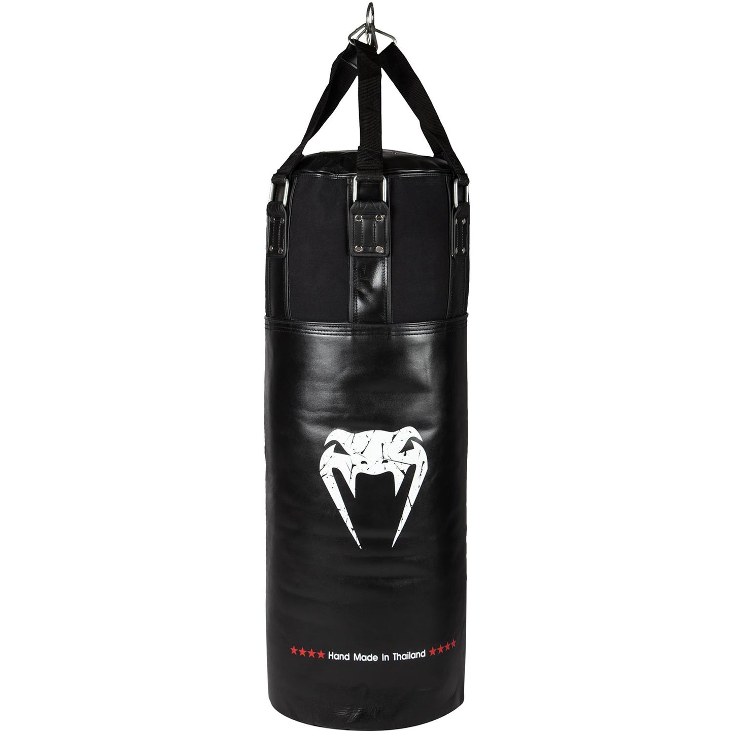 Venum Training Bag Leather - Black/White-Unfilled