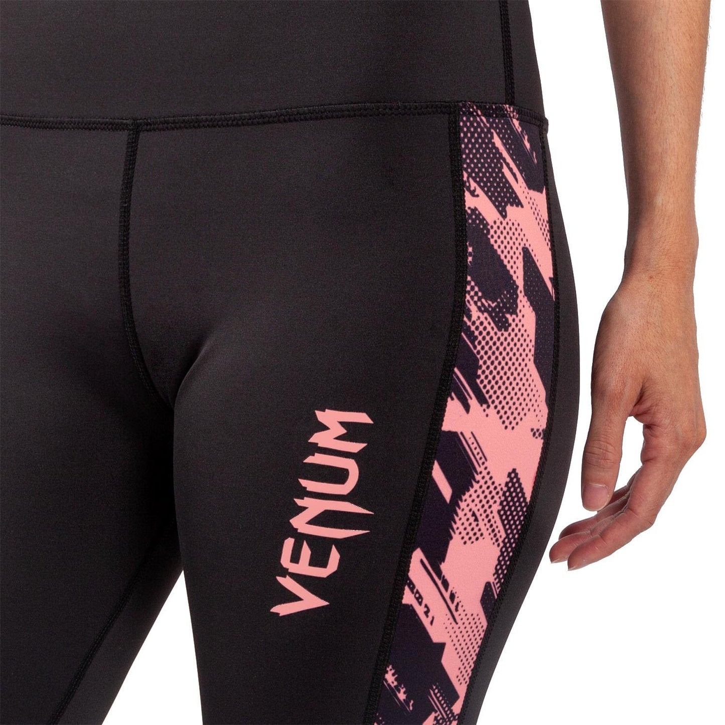 Venum Tecmo Leggings - For Women - Black/Pink