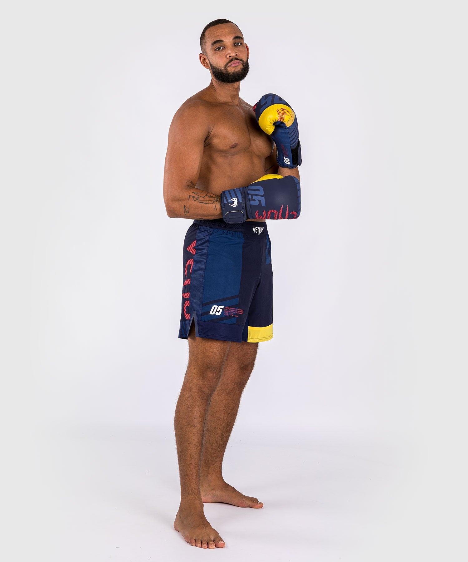 Short de Combat Venum Sport 05 - Bleu/Jaune - Shorts de MMA