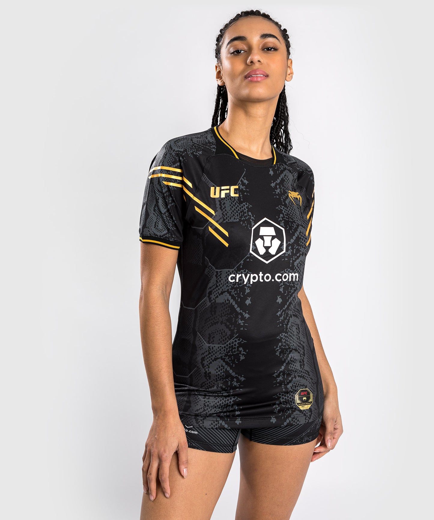 UFC Adrenaline by Venum Personalized Authentic Fight Night Women's Walkout Jersey - Champion