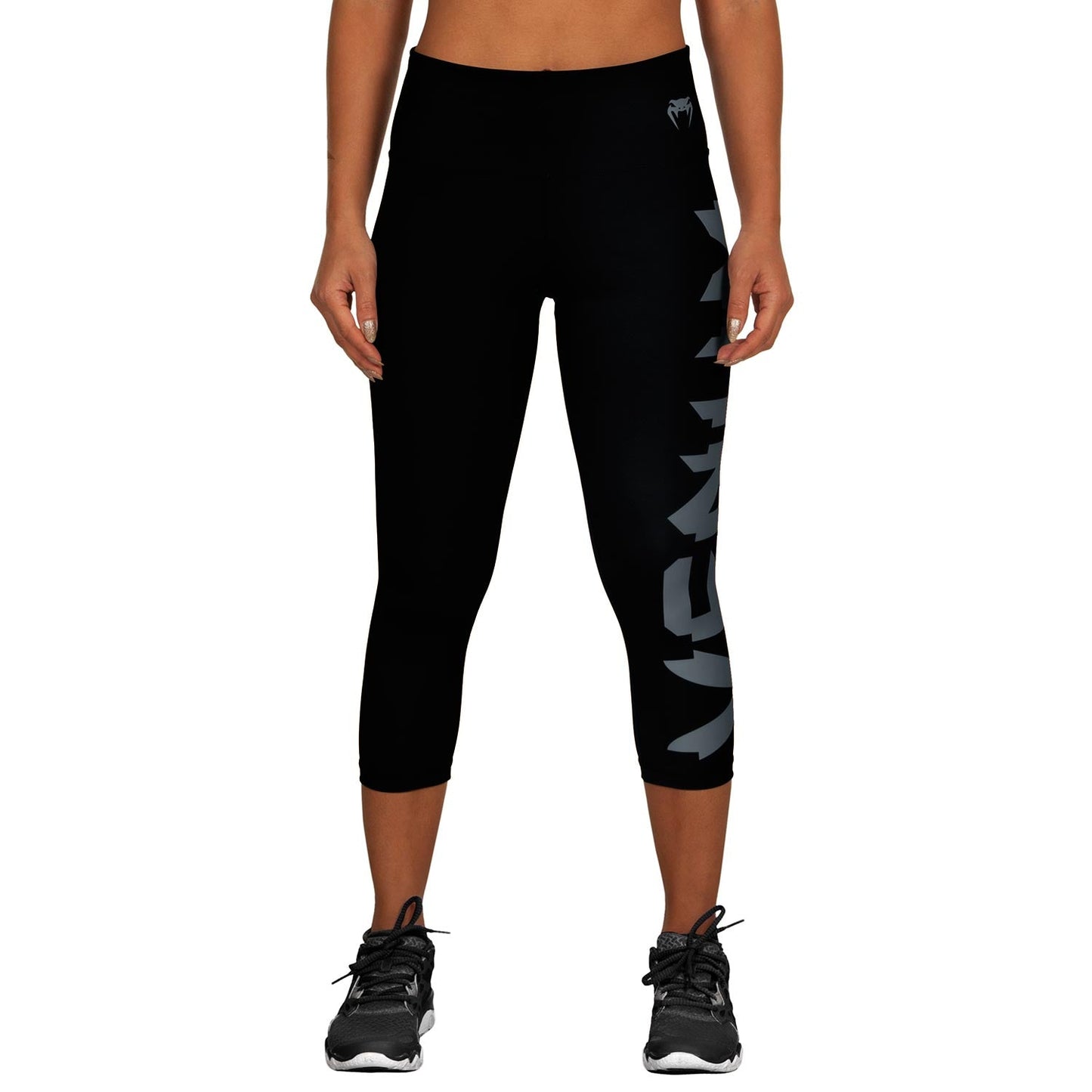 Venum Giant Cropped Leggings - Black/Grey