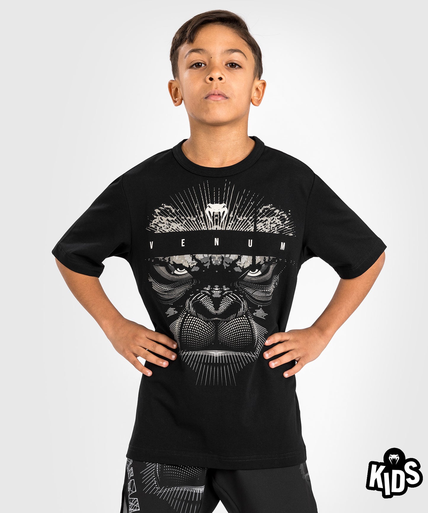 Venum Gorilla Jungle T-Shirt for Kids  - Black/White