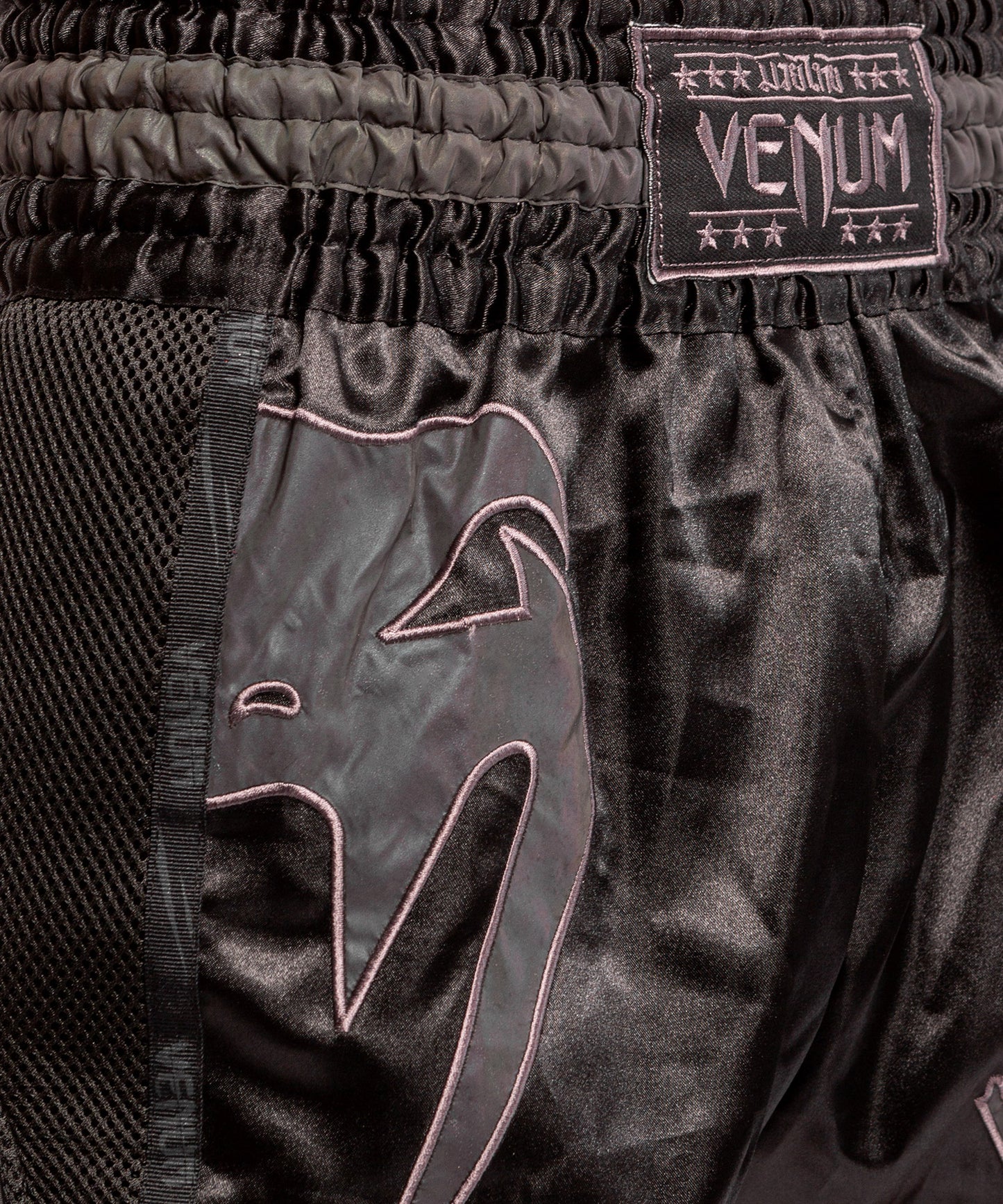 Venum Giant Glow Muay Thai Shorts - Black