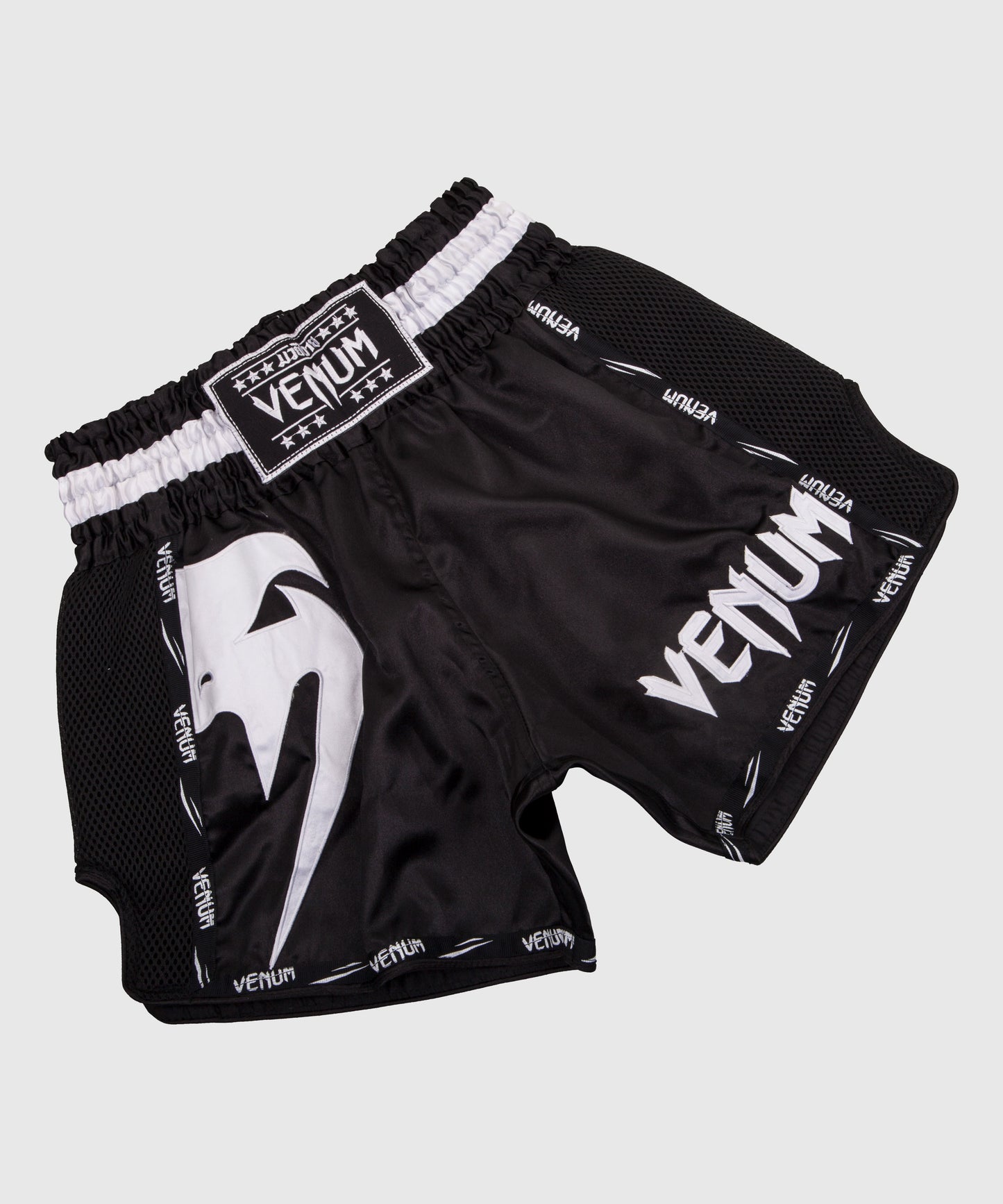 Venum Giant Muay Thai Shorts - Black/White