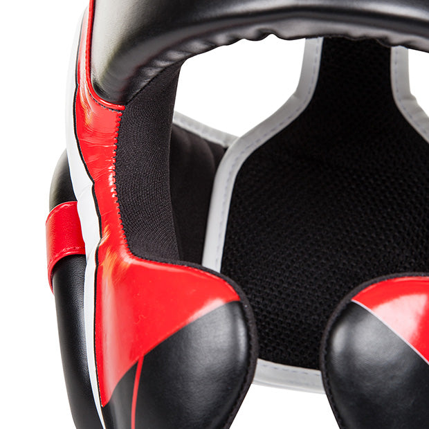 Venum Elite Headgear - Black/Red/Ice