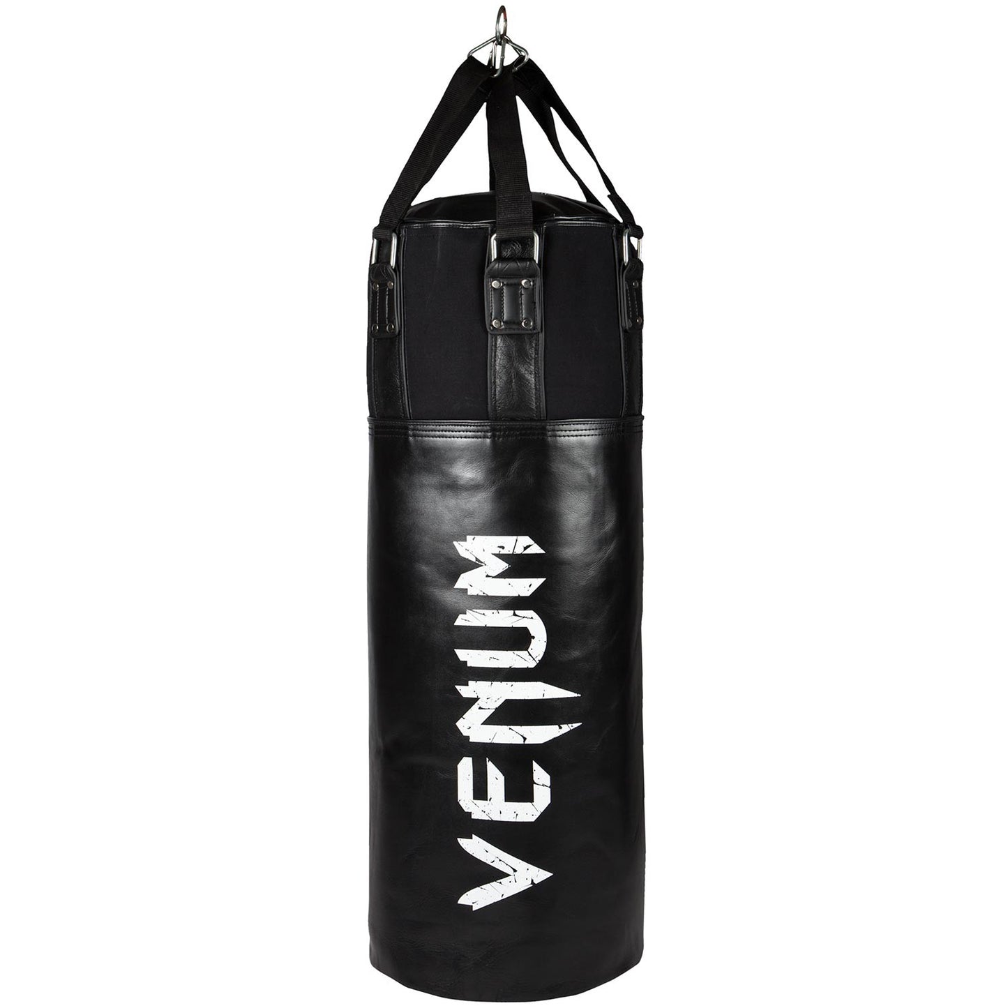 Venum Training Bag Leather - Black/White-Unfilled
