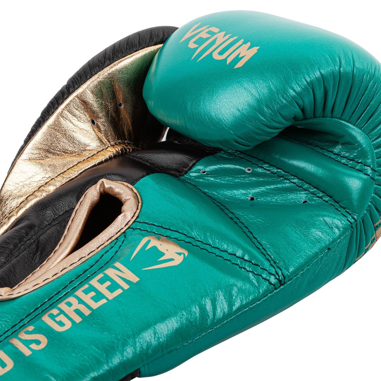 Venum Giant 2.0 Pro Boxing Gloves WBC Limited Edition Velcro Green Metallic Gold