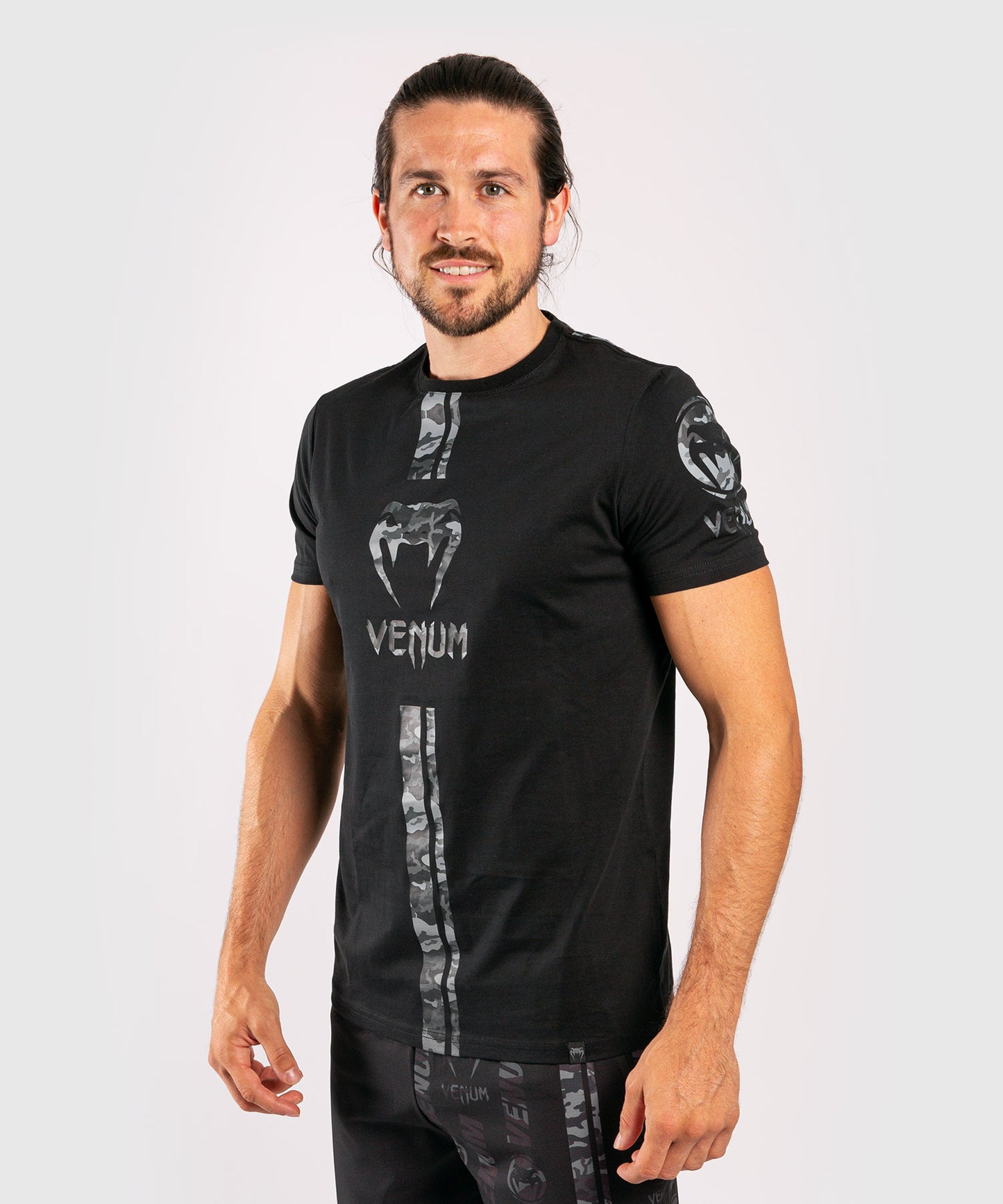 Venum Logos T-Shirt - Black/Urban camo