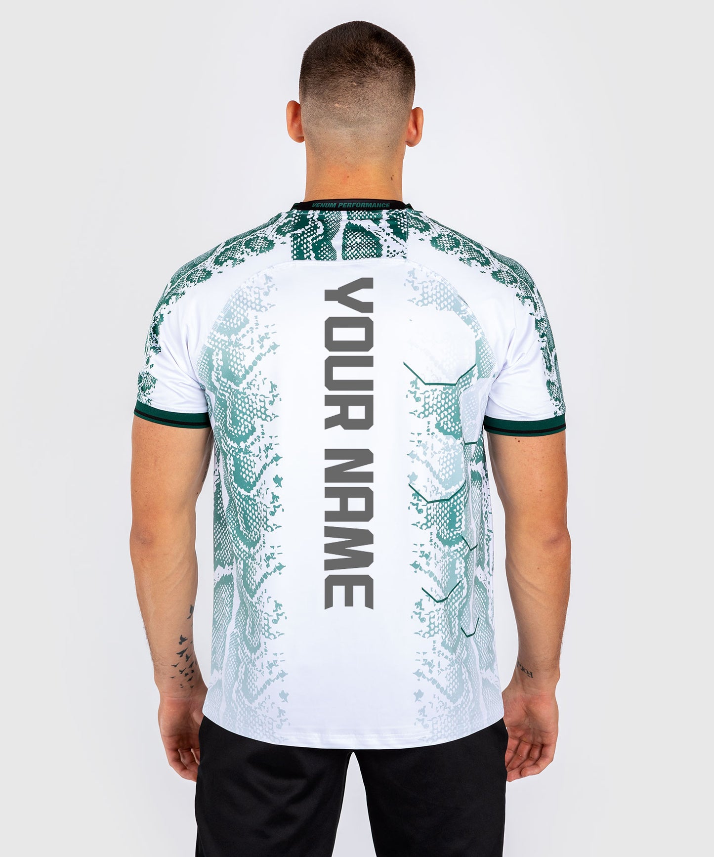 UFC Adrenaline by Venum Personalized Authentic Fight Night Men’s Jersey - Emerald Edition - White/Green