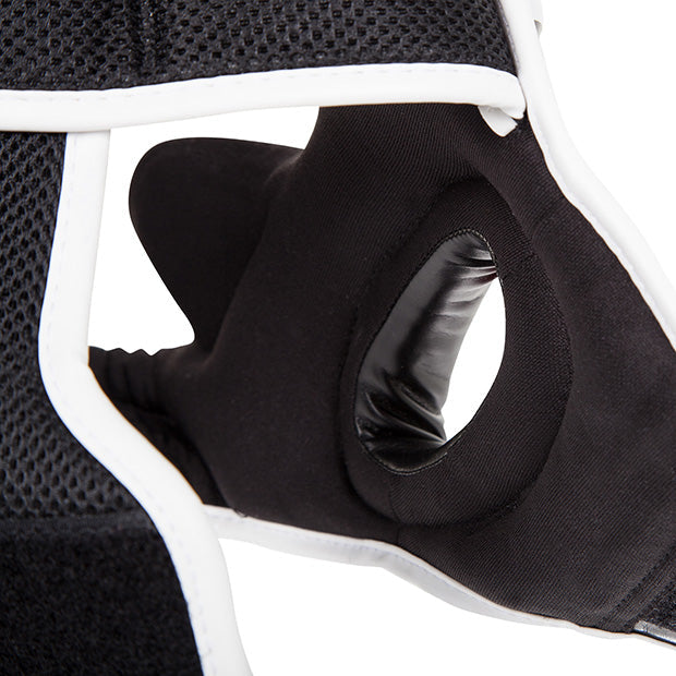 Venum Elite Headgear - Black/Red/Ice