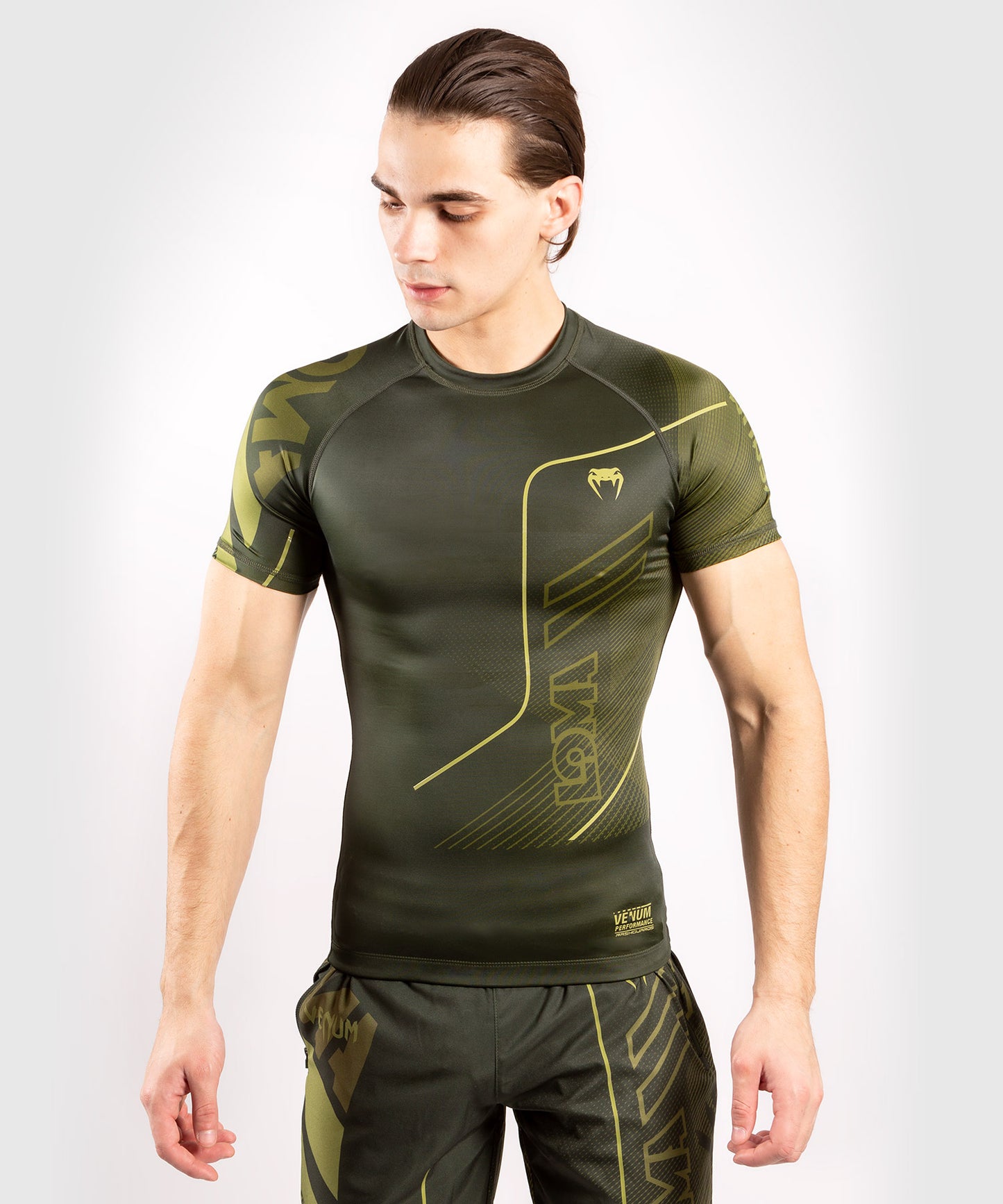 Venum Loma Commando Short Sleeve Rashguard - Khaki