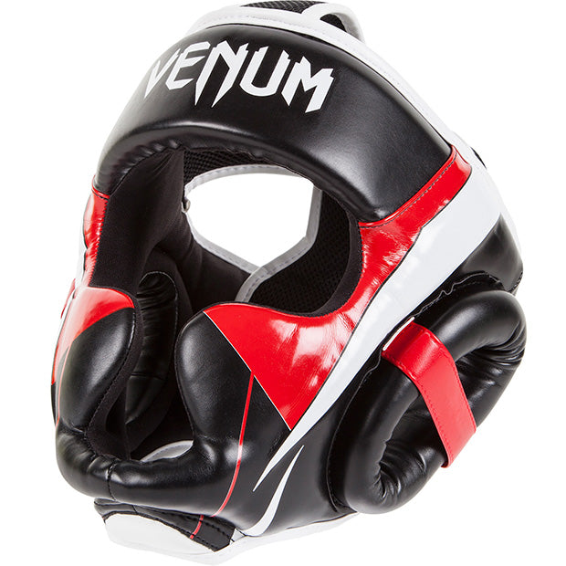 Venum Elite Headgear - Black/Red/Ice