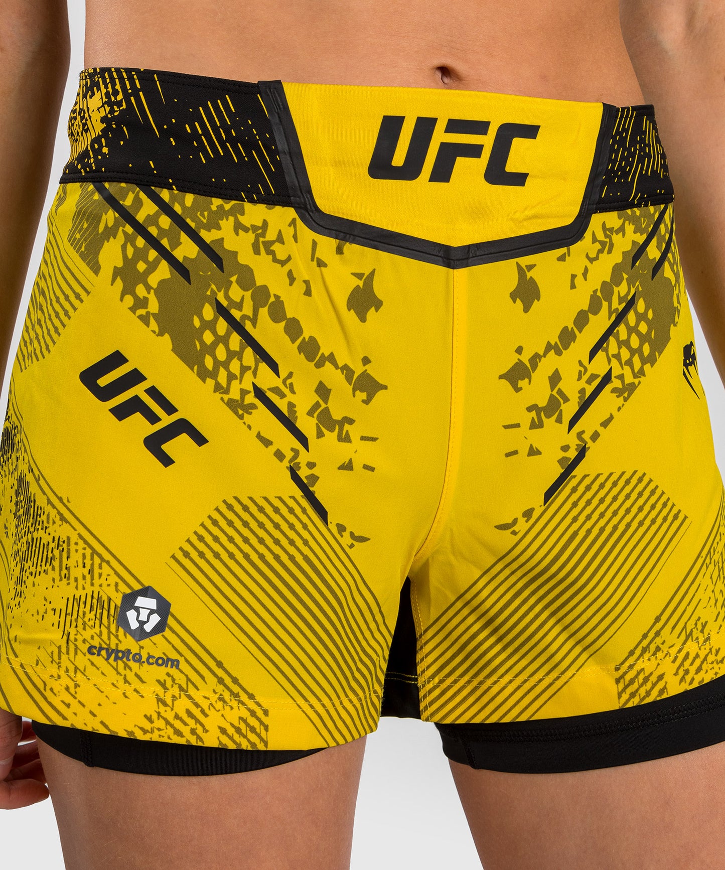 UFC Adrenaline by Venum Authentic Fight Night Women’s Fight Short - Yellow