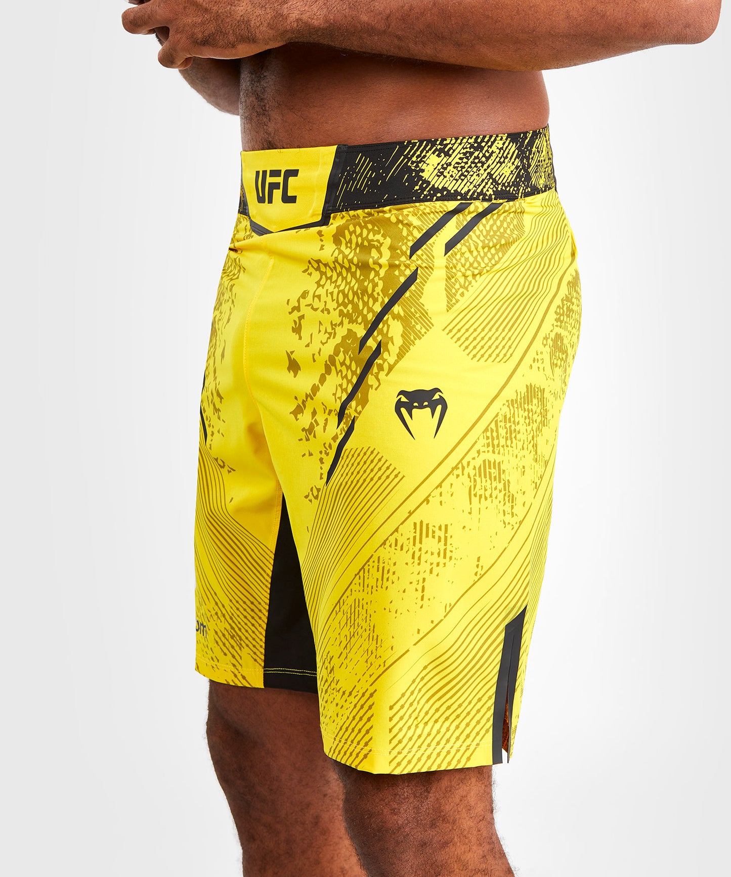 UFC Adrenaline by Venum Authentic Fight Night Men's Fight Short - Long Fit - Yellow