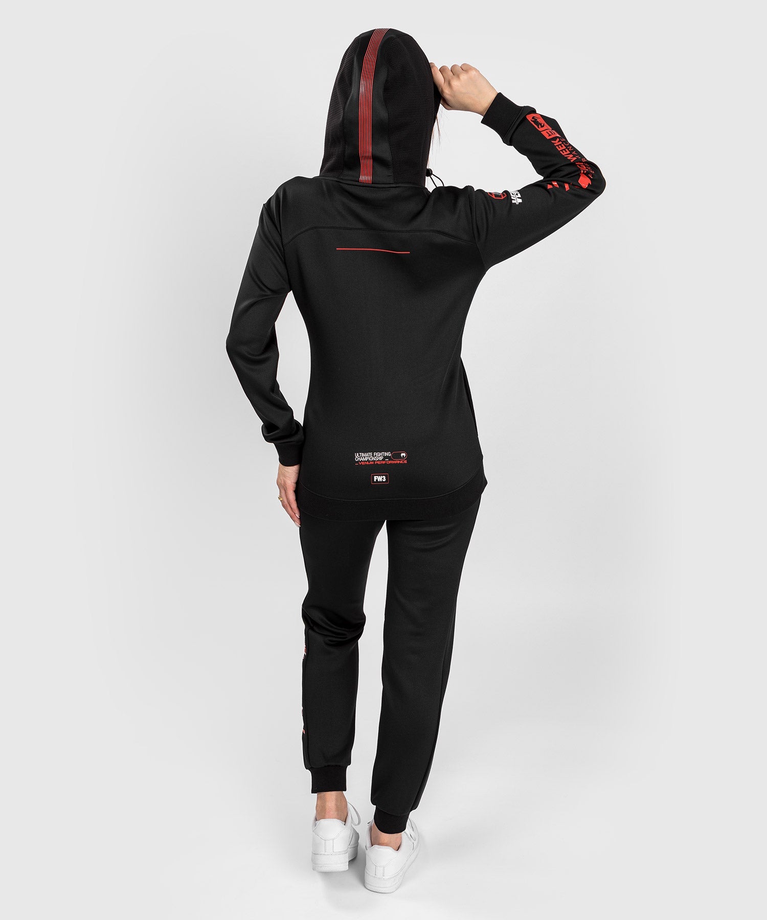 UFC Adrenaline by Venum Fight Week Women s Zip Hoodie Black