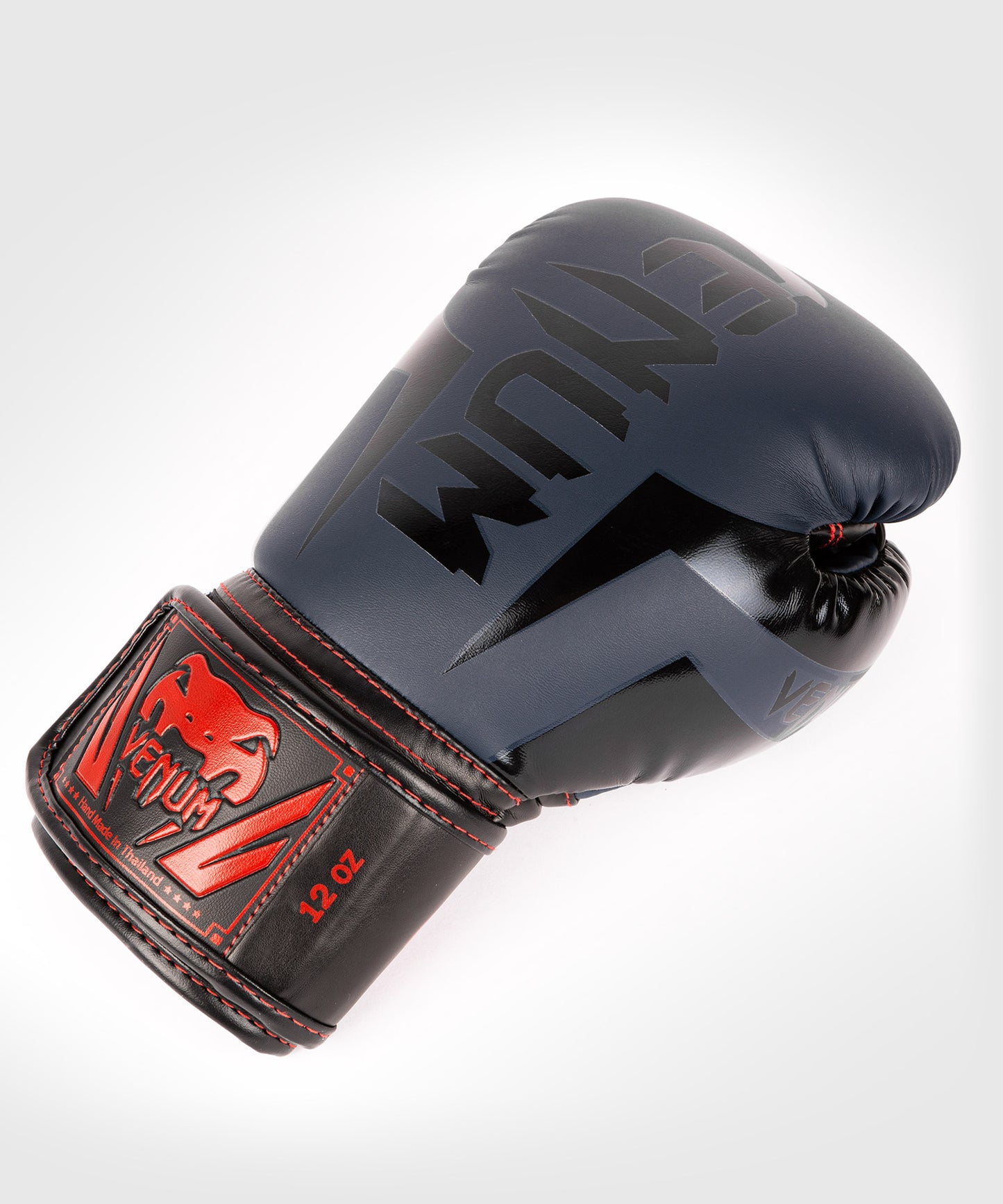 Venum Elite Boxing Gloves - Navy Blue/Black-Red