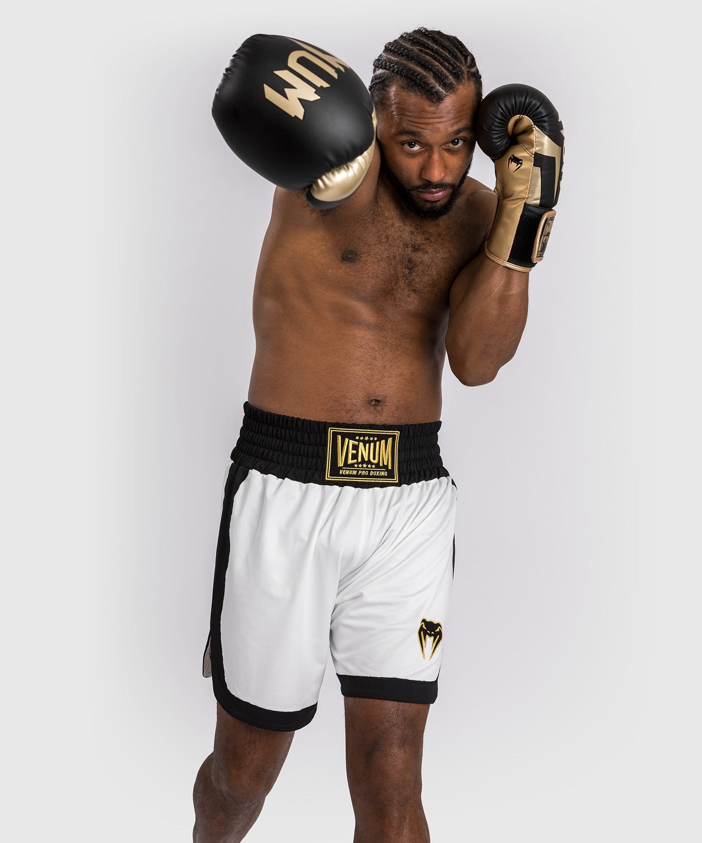 Venum Classic Boxing Shorts - White/Black