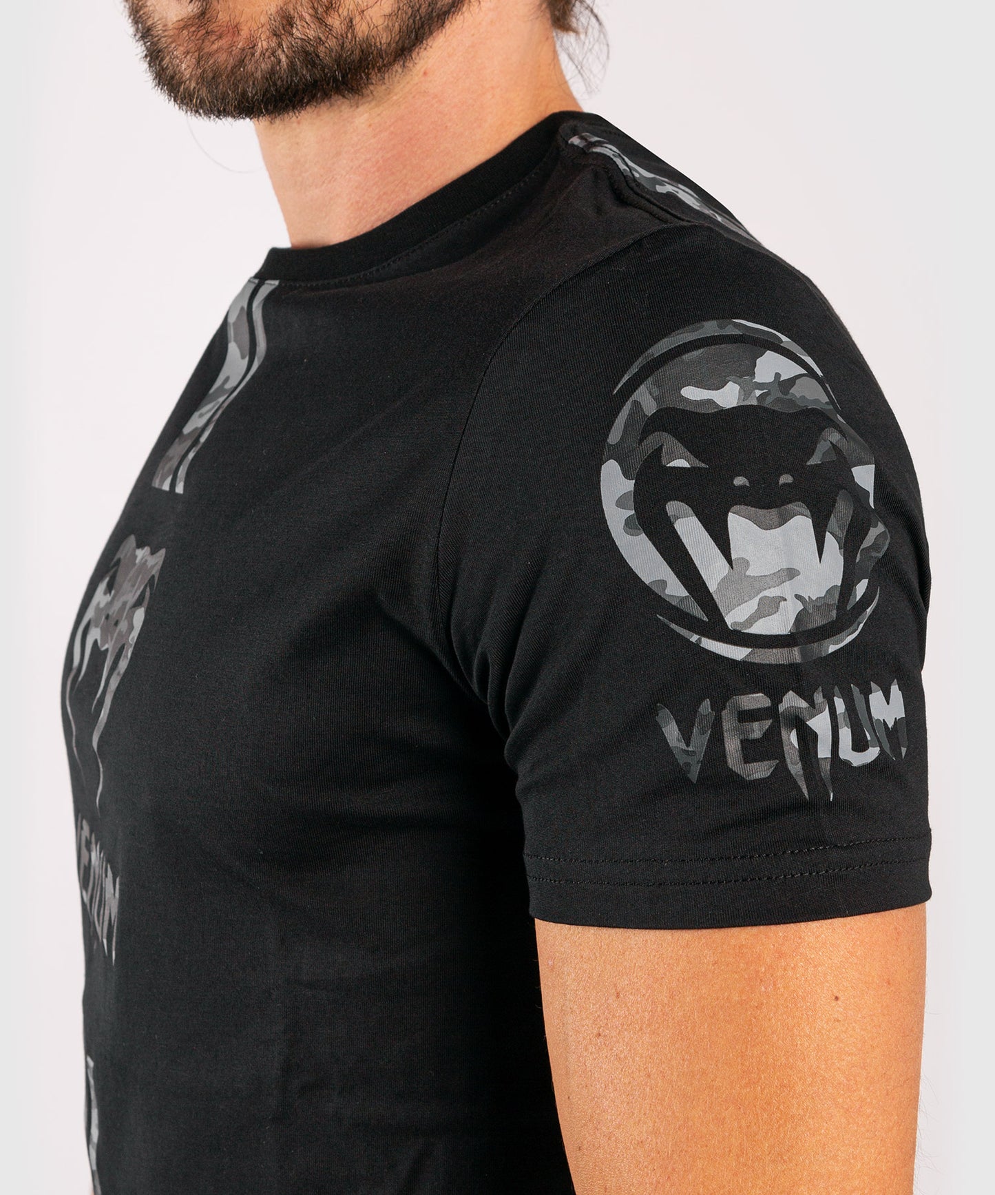 Venum Logos T-Shirt - Black/Urban camo