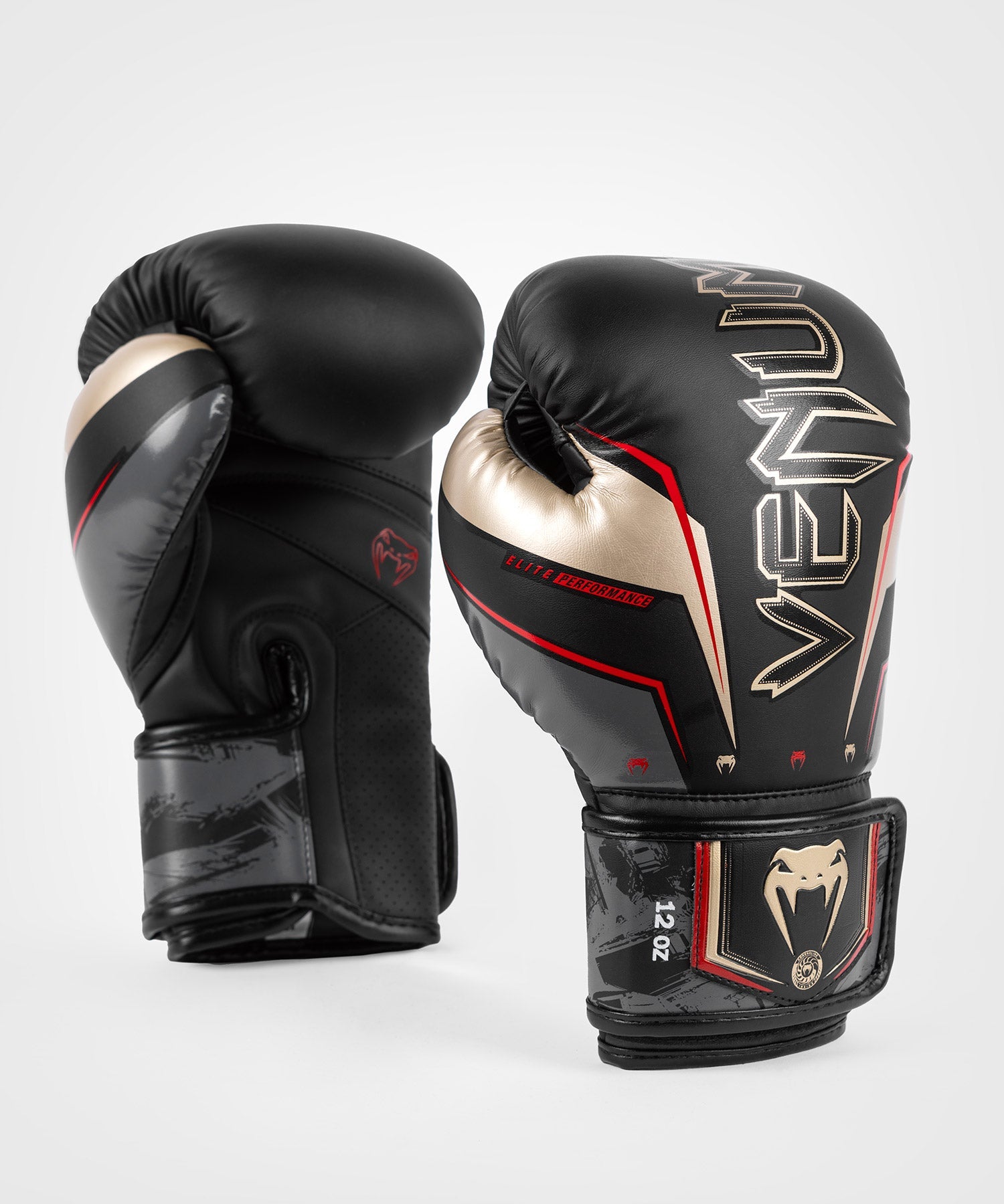 Venum elite boxing gloves black hot sale