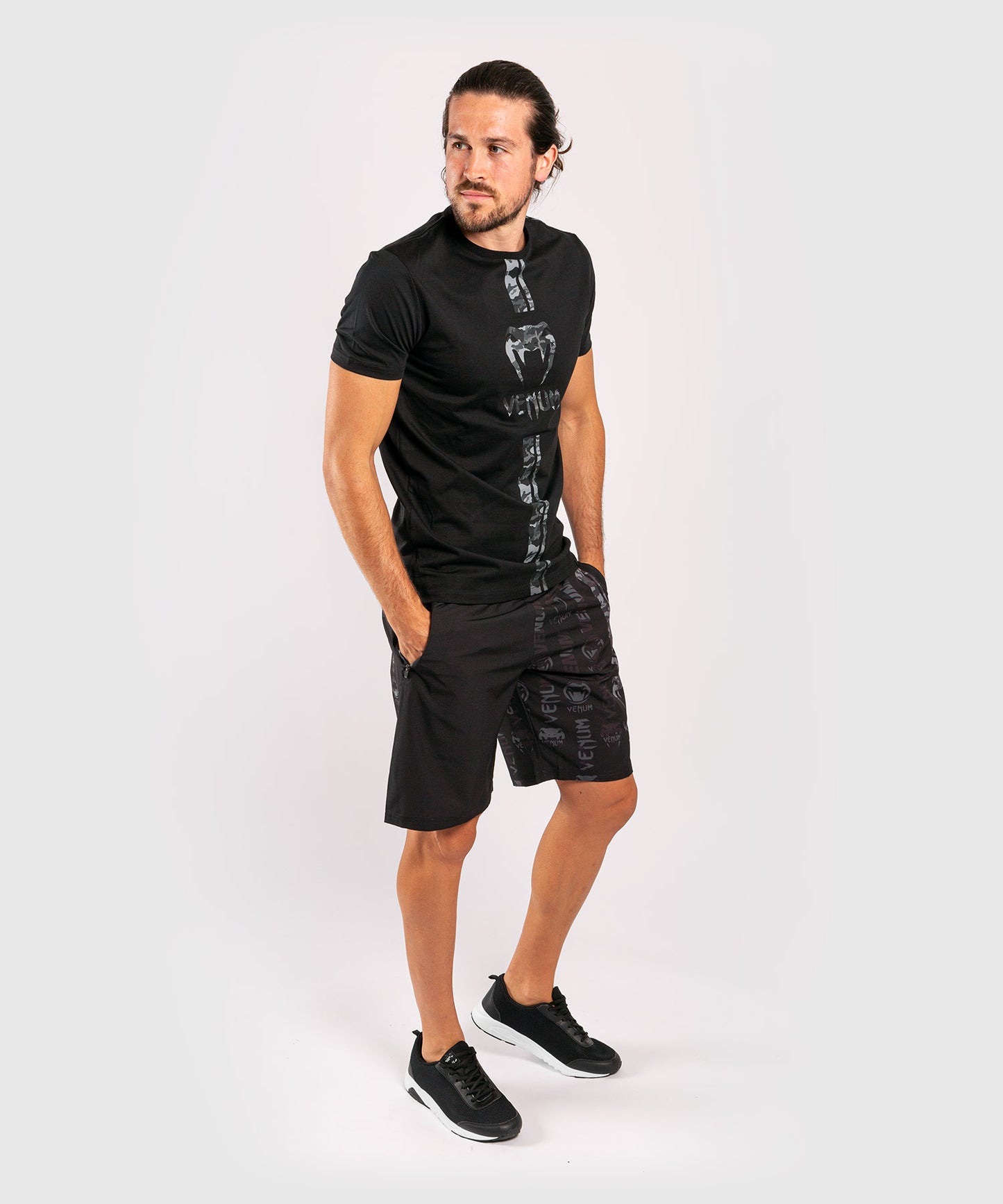 Venum Logos T-Shirt - Black/Urban camo