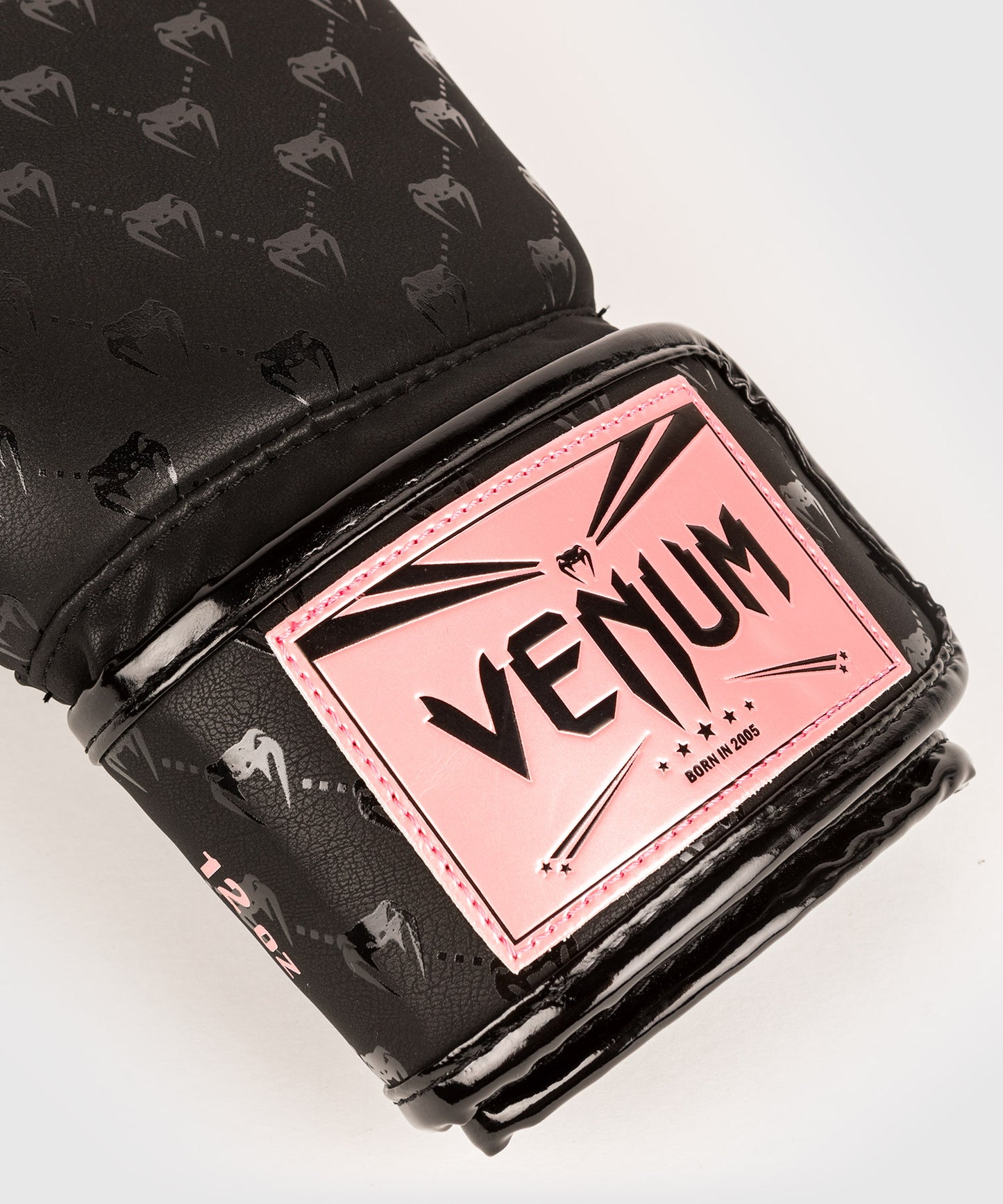 Venum Impact Monogram Boxing Gloves - Black/Pink Gold
